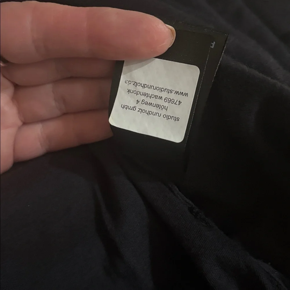 Rundholz Black Label Asymmetrical Tulip Skirt in Dark Gray and Black Print - Picture 14 of 16